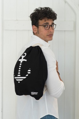 THE "ANCHOR" POUCH IN BLACK 